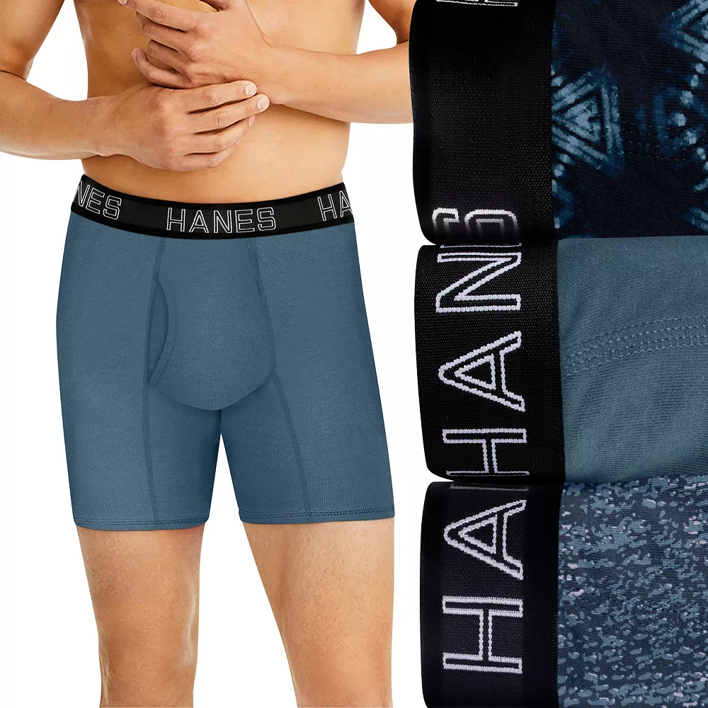 Men's Hanes Ultimate® ComfortFlex Fit 3-pack Boxer Briefs 6 Men's Hanes Ultimate® ComfortFlex Fit 3-pack Boxer Briefs - Image 4