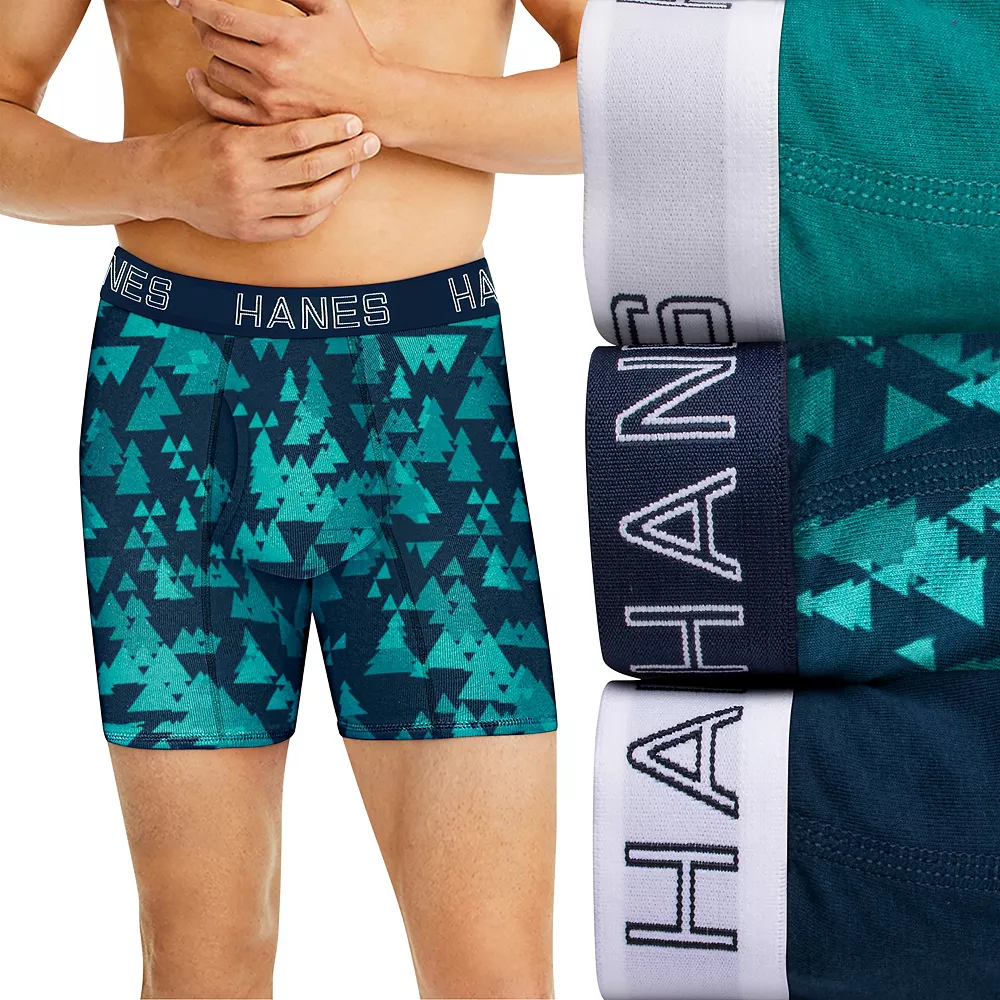 Men's Hanes Ultimate® ComfortFlex Fit 3-pack Boxer Briefs 4 Men's Hanes Ultimate® ComfortFlex Fit 3-pack Boxer Briefs - Image 2