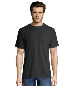Big & Tall Hanes® Workwear 2-pack X-Temp Fresh IQ Crewneck Pocket Tees