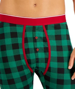 Men's Hanes Henley & Long John Pants Pajama Set -Mens Hanes Clothing Shop 5272742 ALT2