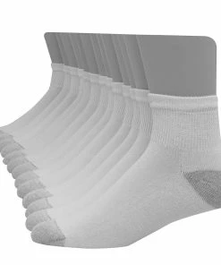 Men's Hanes Ultimate® 12-pack + 1 Bonus Soft & Durable Ankle Socks