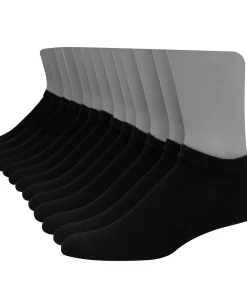Men's Hanes UltimateĀ® 12 + 1 Bonus Pack Soft & Durable Low-Cut Socks