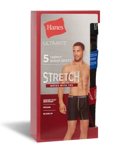 Men's Hanes Ultimate® 5-Pack Stretch Boxer Brief 10 Men's Hanes Ultimate® 5-Pack Stretch Boxer Brief -Mens Hanes Clothing Shop 5615964 ALT2