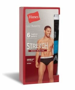 Men's Hanes Ultimate® 6-Pack Stretch Briefs 7 Men's Hanes Ultimate® 6-Pack Stretch Briefs -Mens Hanes Clothing Shop 5615967 ALT3