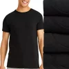 Men's Hanes Ultimate® 4-Pack Comfort-Fit Stretch Crewneck Tees 1 Men's Hanes Ultimate® 4-Pack Comfort-Fit Stretch Crewneck Tees -Mens Hanes Clothing Shop 5616275 Black