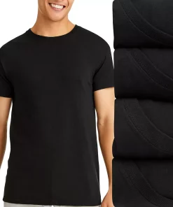 Men's Hanes Ultimate® 4-Pack Comfort-Fit Stretch Crewneck Tees