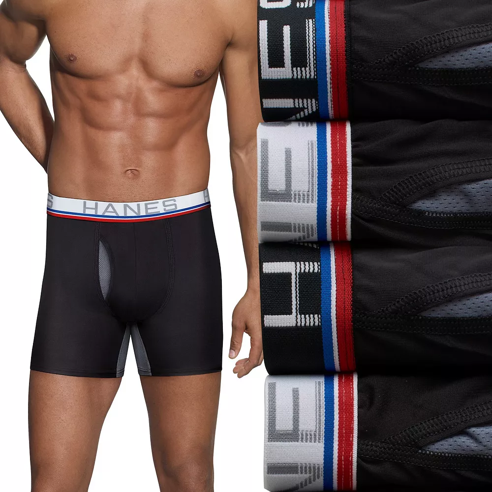 Men's Hanes Sport™ 4-Pack X-Temp® Total Support Pouch™ Boxer Briefs 5 Men's Hanes Sport™ 4-Pack X-Temp® Total Support Pouch™ Boxer Briefs - Image 3