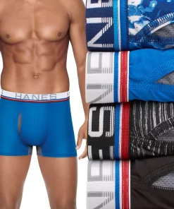 Men's Hanes Ultimate® 4-pack X-Temp® Comfort-Flex Fit® Total Support Pouch⢠Trunks