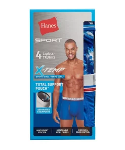 Men's Hanes Ultimate® 4-pack X-Temp® Comfort-Flex Fit® Total Support Pouch™ Trunks -Mens Hanes Clothing Shop 5649829 ALT4