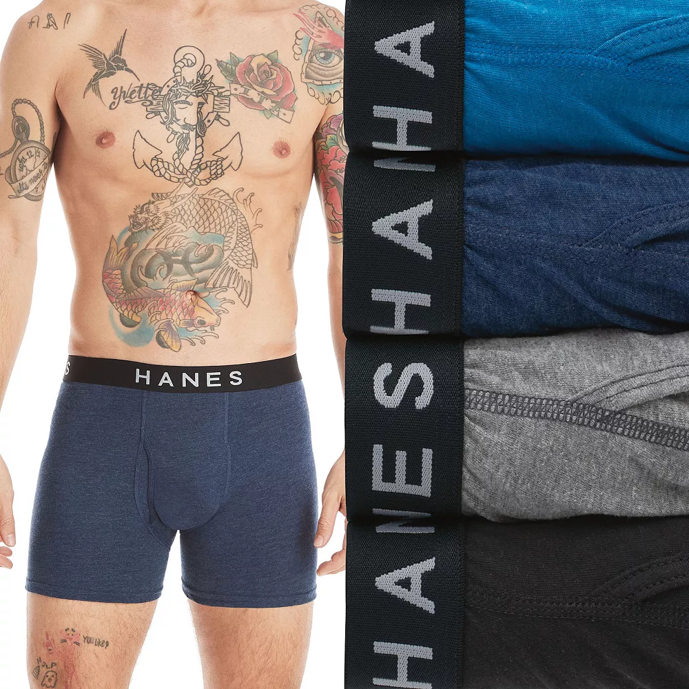 Men's Hanes® 4-pack ComfortBlend Fresh IQ Boxer Briefs 3 Men's Hanes® 4-pack ComfortBlend Fresh IQ Boxer Briefs