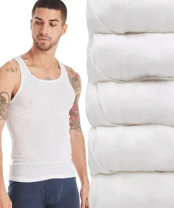 Men's Hanes Ultimate® 5-pack ComfortBlend A-Shirts