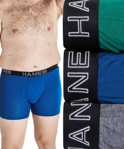 Big & Tall Hanes Ultimate® Comfort Flex Fit® Total Support Pouch® 3-Pack Boxer Brief