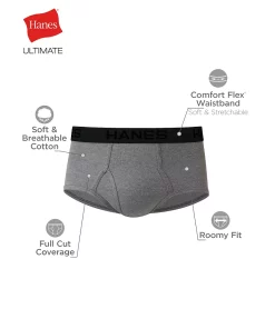 Big & Tall Hanes Ultimate® Cool Comfort® Brief 6-Pack -Mens Hanes Clothing Shop 5703926 ALT5