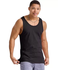 Men's Hanes Originals Tri-blend Tank -Mens Hanes Clothing Shop 5737314 Black
