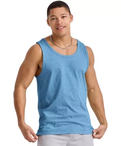 Men's Hanes Originals Tri-blend Tank -Mens Hanes Clothing Shop 5737314 Blue Jay Pe Heather