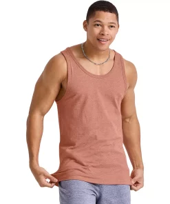 Men's Hanes Originals Tri-blend Tank -Mens Hanes Clothing Shop 5737314 Sandalwood Red Heather