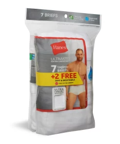 Men's Hanes Ultimate® 7-pack + 2 Bonus Full-Cut Briefs -Mens Hanes Clothing Shop 5757416 ALT2
