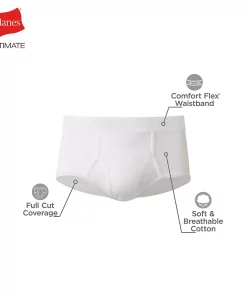 Men's Hanes Ultimate® 7-pack + 2 Bonus Full-Cut Briefs -Mens Hanes Clothing Shop 5757416 ALT5