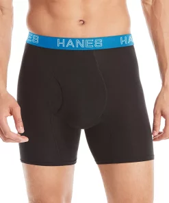 Men's Hanes Ultimate® Comfort Flex Fit® Poly-Span Boxer Briefs 9 Men's Hanes Ultimate® Comfort Flex Fit® Poly-Span Boxer Briefs -Mens Hanes Clothing Shop 5805700 Black