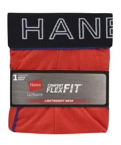 Men's Hanes Ultimate® Comfort Flex Fit® Lightweight Mesh Cotton Modal Boxer Briefs -Mens Hanes Clothing Shop 5805703 ALT