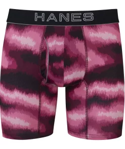 Men's Hanes Ultimate® Comfort Flex Fit® Lightweight Mesh Cotton Modal Boxer Briefs -Mens Hanes Clothing Shop 5805703 Red Cloud