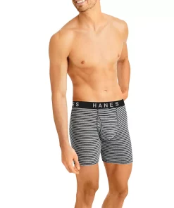 Men's Hanes Ultimate® 5-pack Exposed Waistband Boxer Briefs -Mens Hanes Clothing Shop 5925466 ALT4