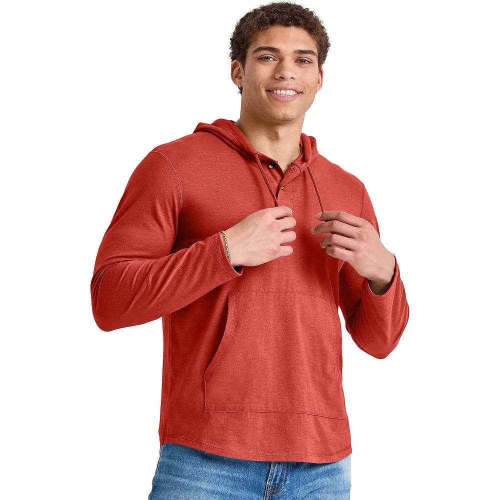 Men's Hanes Originals Tri-Blend Jersey Pullover Hoodie 4 Men's Hanes Originals Tri-Blend Jersey Pullover Hoodie - Image 2