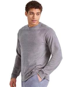 Men's Hanes Tri-Blend French Terry Sweatshirt -Mens Hanes Clothing Shop 5942043 ALT2