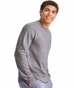 Men's Hanes Tri-Blend French Terry Sweatshirt -Mens Hanes Clothing Shop 5942043 ALT4