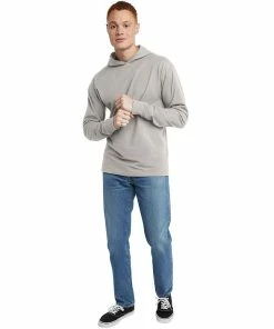 Men's Hanes Originals Garment Dyed Jersey Pullover Hoodie -Mens Hanes Clothing Shop 5942047 ALT4
