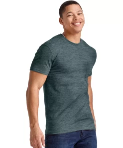 Men's Hanes Originals Tri-Blend Jersey Pocket Tee -Mens Hanes Clothing Shop 5942054 ALT2