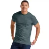 Men's Hanes Originals Tri-Blend Jersey Pocket Tee -Mens Hanes Clothing Shop 5942054 Cactus Pe Heather