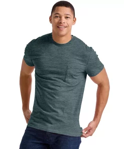 Men's Hanes Originals Tri-Blend Jersey Pocket Tee