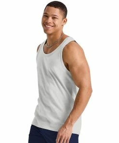 Men's Hanes Originals Tri-Blend Jersey Tank -Mens Hanes Clothing Shop 5942055 ALT2