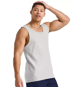 Men's Hanes Originals Tri-Blend Jersey Tank -Mens Hanes Clothing Shop 5942055 ALT3