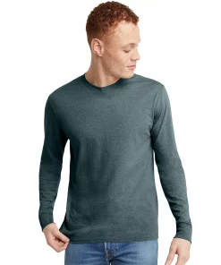 Men's Hanes Originals Tri-Blend Tee -Mens Hanes Clothing Shop 5942056 Cactus Pe Heather