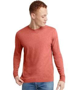 Men's Hanes Originals Tri-Blend Tee -Mens Hanes Clothing Shop 5942056 Red River Clay Heather