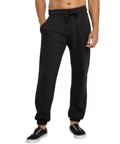 Men's Hanes Originals Fleece Jogger Pants -Mens Hanes Clothing Shop 5942061 Black