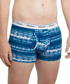 Men's Hanes® Originals Ultimate 3-Pack Trunks with Moisture-Wicking Stretch Cotton -Mens Hanes Clothing Shop 5949050 ALT4